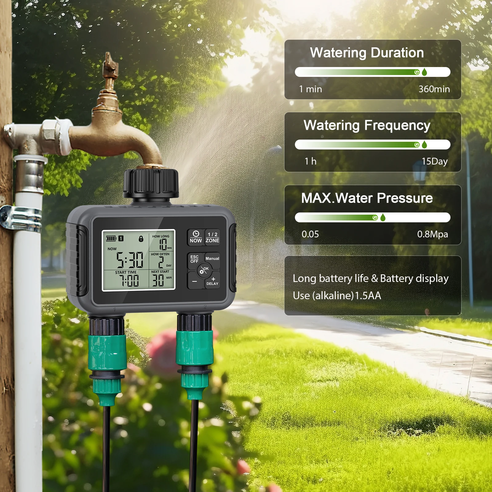 Dual Outlet Water Hose Timer R - Timer Dual Outlet review and price