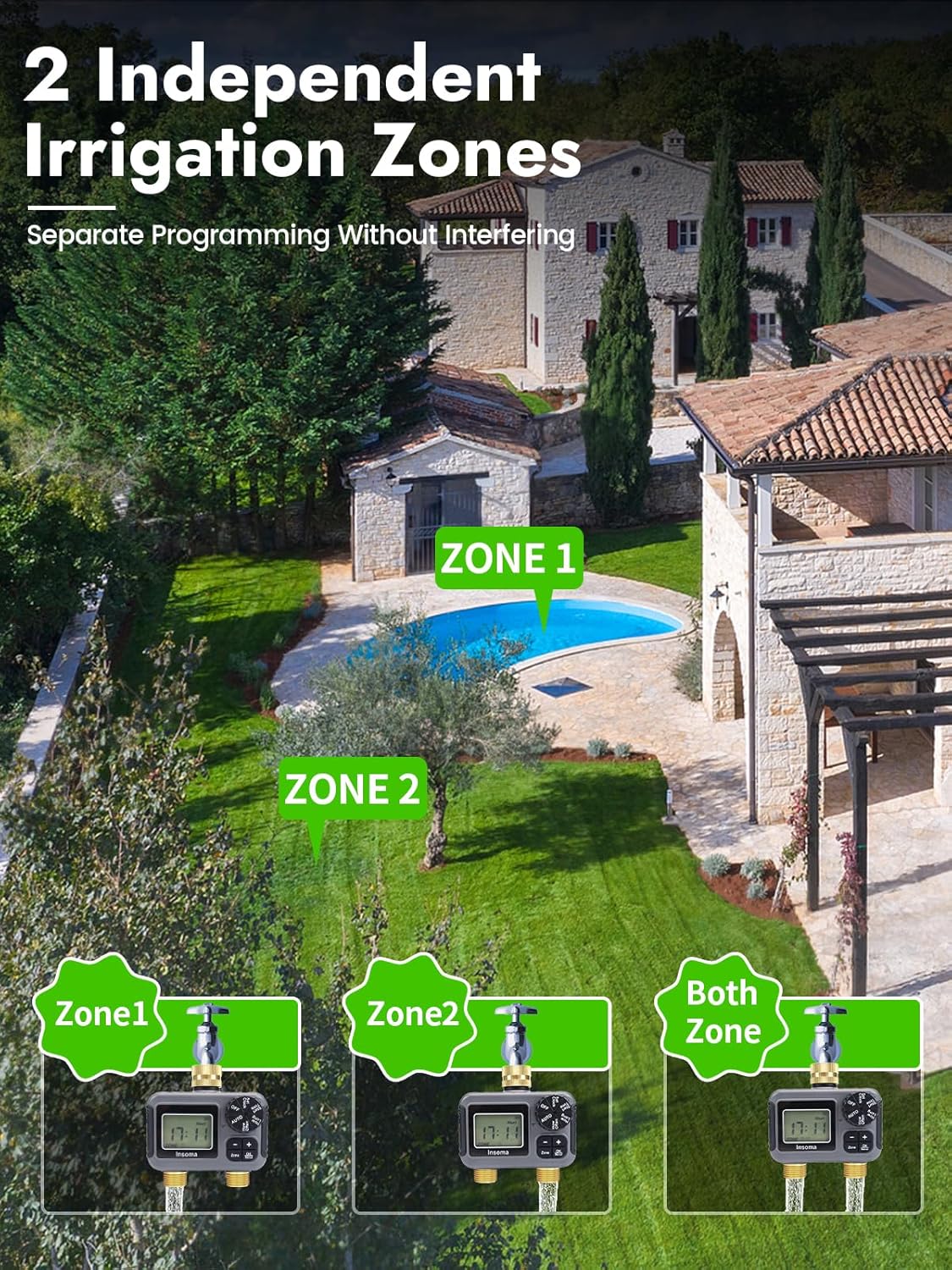 Dual Outlets Smart Irrigation  - Timer Dual Outlet review and price
